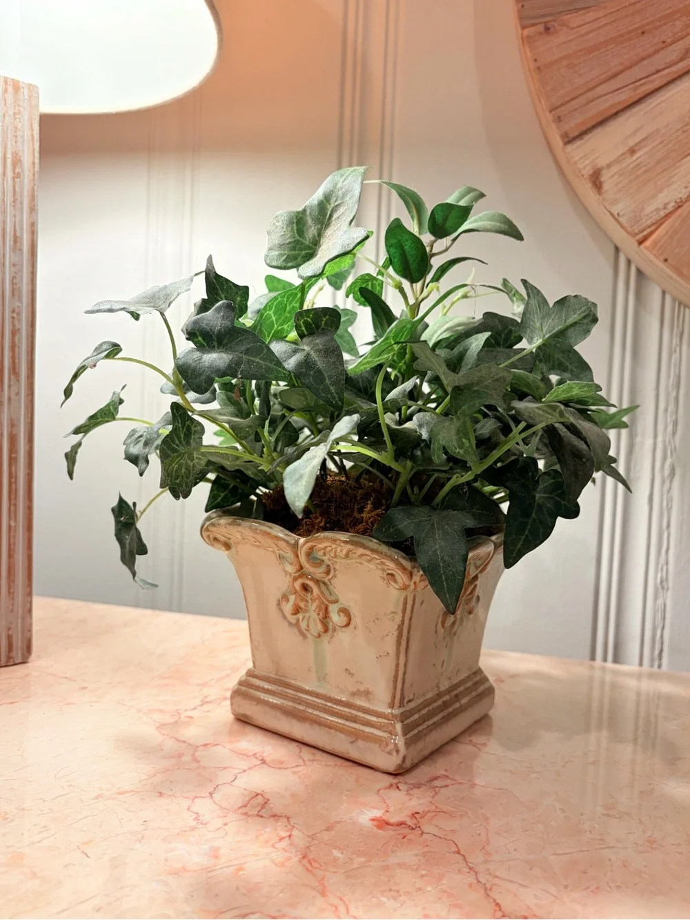 Vintage Footed Ceramic Cachepot / Planter